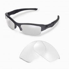 Walleva Clear Non-Polarized Replacement Lenses for Oakley Flak Jacket Sunglasses
